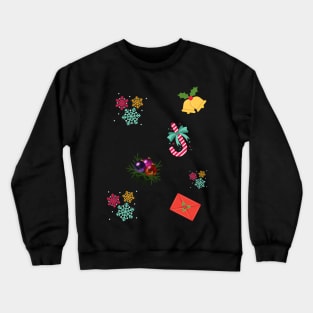 Christmas elements Crewneck Sweatshirt